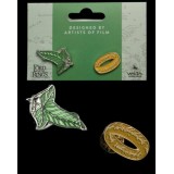 LORD OF THE RINGS ELFEN LEAF E ONE RING COLLECTORS PINS 2-PACK SPILLE WETA