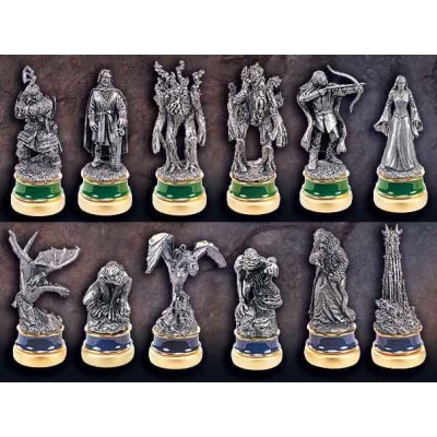 LORD OF THE RINGS CHESS PIECES LE DUE TORRI CHARACTERS PACK NEMESIS NOW