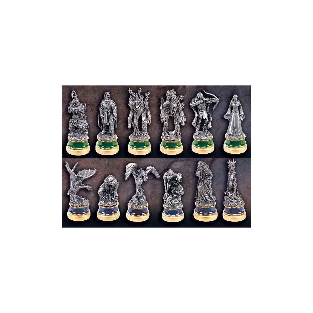 LORD OF THE RINGS CHESS PIECES LE DUE TORRI CHARACTERS PACK NEMESIS NOW