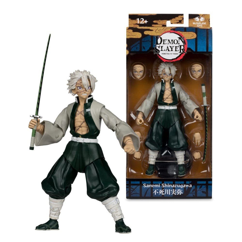MC FARLANE DEMON SLAYER SANEMI SHINAZUGAWA PVC ACTION FIGURE