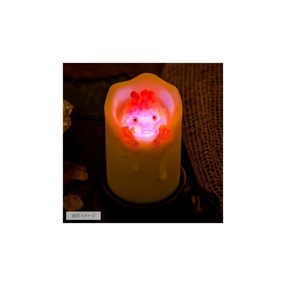 IL CASTELLO ERRANTE DI HOWL ILLUMINATED CALCIFER IN CANDLE LAMPADA SEMIC