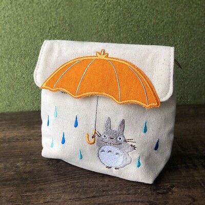 IL MIO VICINO TOTORO ORANGE UMBRELLA COIN PURSE PORTAMONETE MARUSHIN