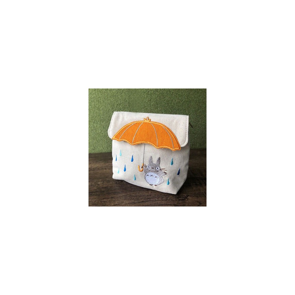 IL MIO VICINO TOTORO ORANGE UMBRELLA COIN PURSE PORTAMONETE MARUSHIN