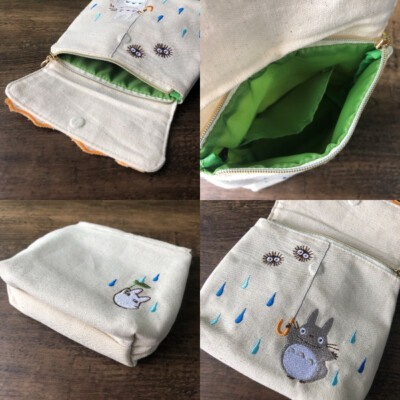 MARUSHIN MY NEIGHBOR TOTORO ORANGE UMBRELLA COIN PURSE