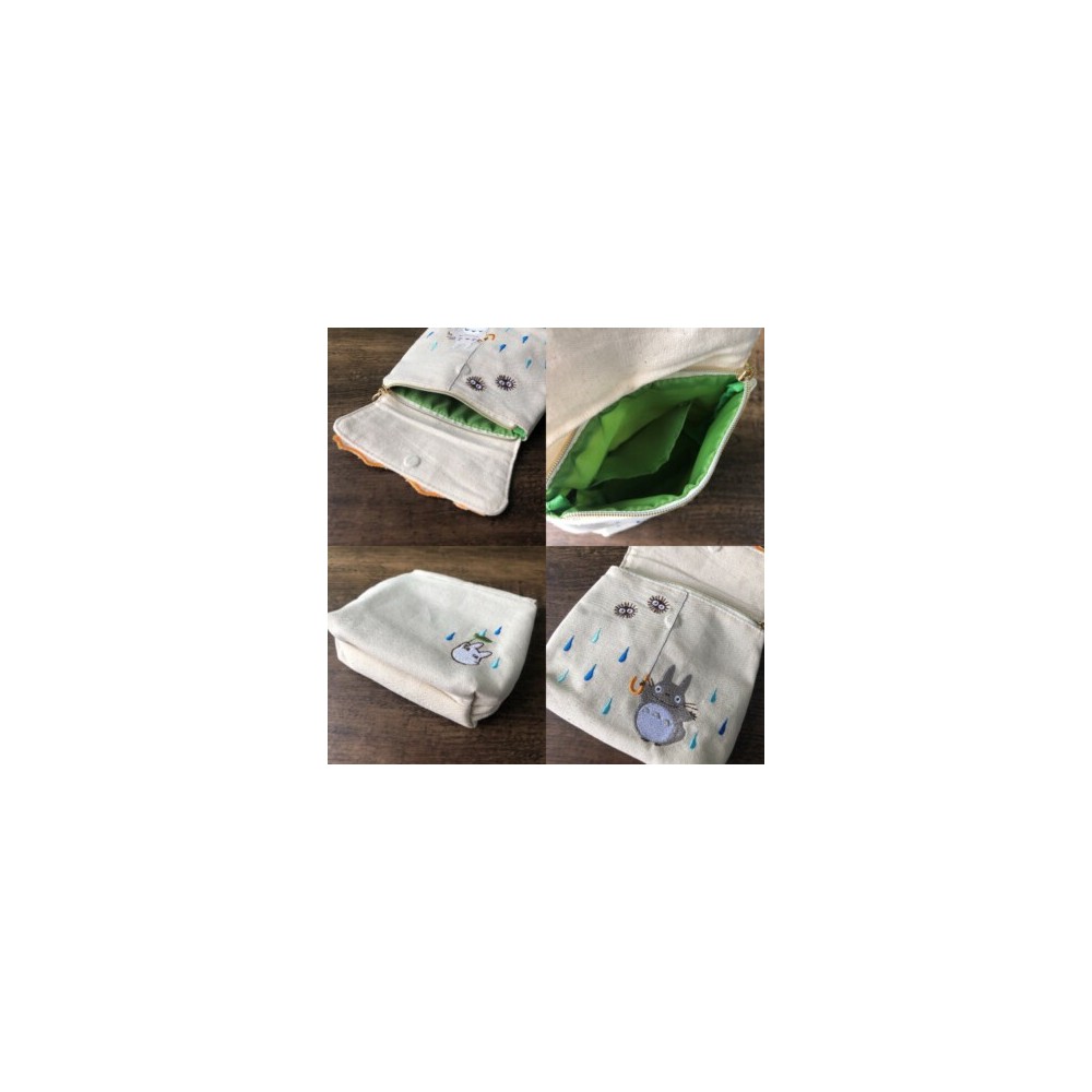 IL MIO VICINO TOTORO ORANGE UMBRELLA COIN PURSE PORTAMONETE MARUSHIN