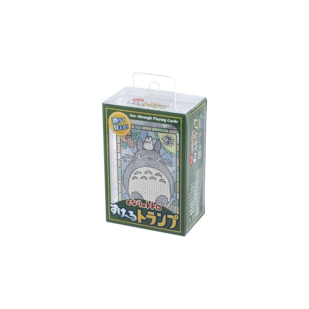 IL MIO VICINO TOTORO TRANSPARENT POKER PLAYING CARDS MAZZO CARTE DA GIOCO STUDIO GHIBLI