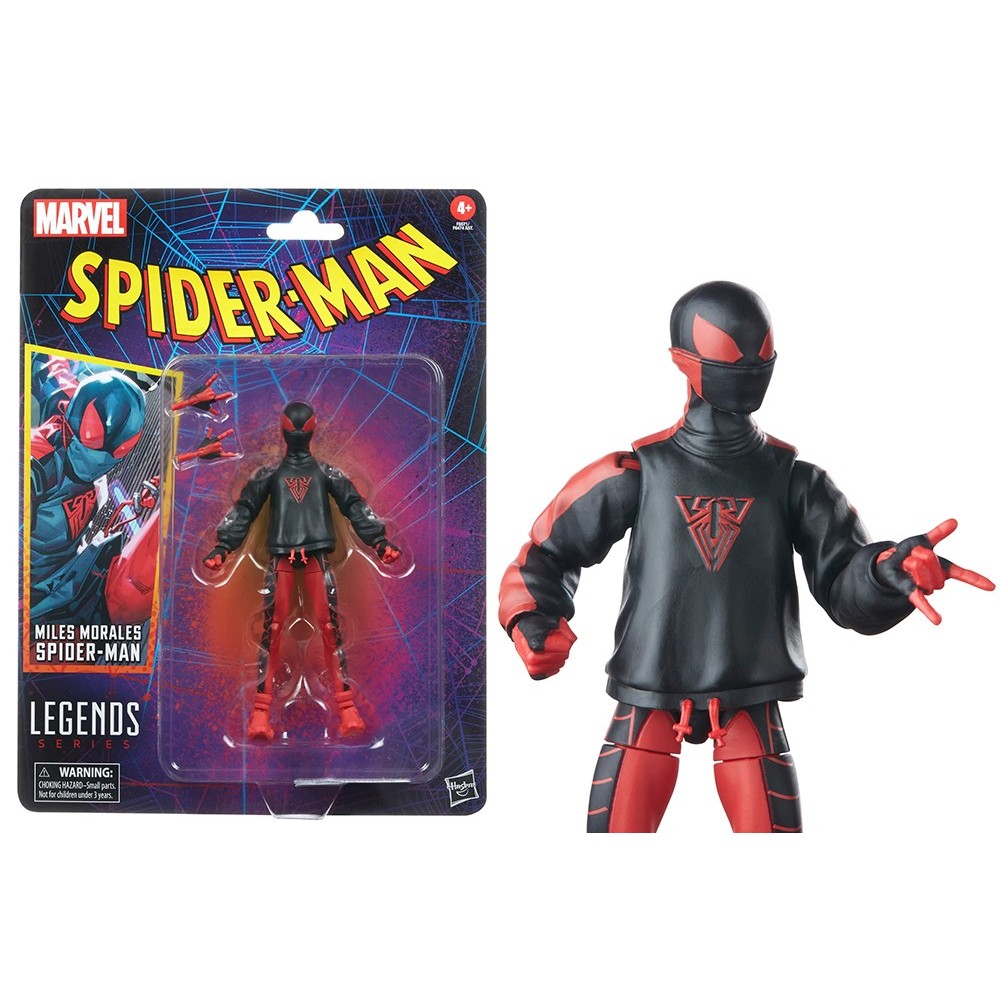 MARVEL LEGENDS RETRO COLLECTION MILES MORALES SPIDER-MAN ACTION FIGURE HASBRO