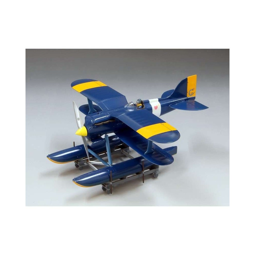 PORCO ROSSO CURTISS R3C-0 1/48 MODEL KIT + FIGURE STUDIO GHIBLI