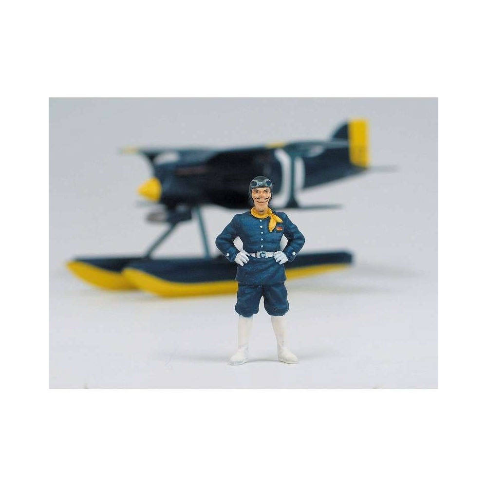 STUDIO GHIBLI PORCO ROSSO CURTISS R3C-0 1/48 SCALE PVC MODEL KIT WITH MINI FIGURE