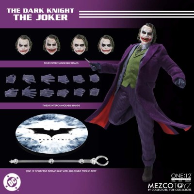 BATMAN THE DARK KNIGHT THE JOKER ONE:12 COLLECTIVE ACTION FIGURE MEZCO TOYS