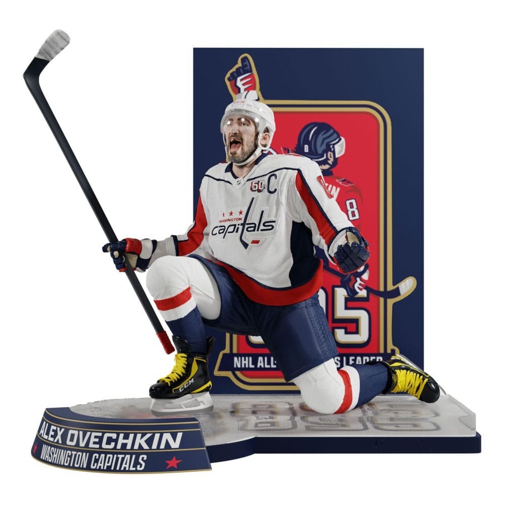 NHL ALL TIME GOALS LEADER ALEX OVECHKIN WASHINGTON CAPITALS 1/6 STATUA 28CM FIGURE MC FARLANE