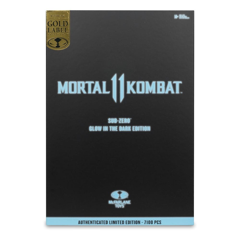 MORTAL KOMBAT 11 SUB-ZERO GLOW IN THE DARK GOLD LABEL ACTION FIGURE MC FARLANE