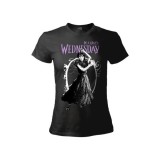 WEDNESDAY MERCOLEDI ADDAMS BALLO MAGLIA T SHIRT DONNA