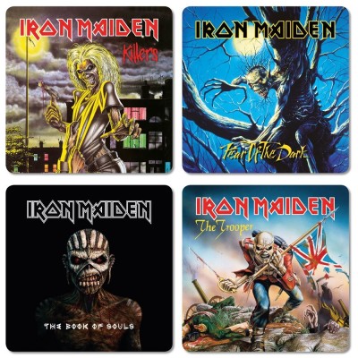 CINEREPLICAS IRON MAIDEN COASTERS 4-PACK SET