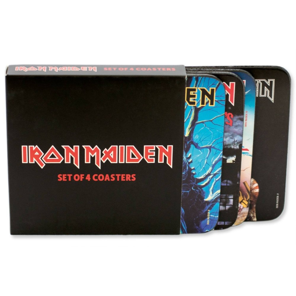 CINEREPLICAS IRON MAIDEN COASTERS 4-PACK SET