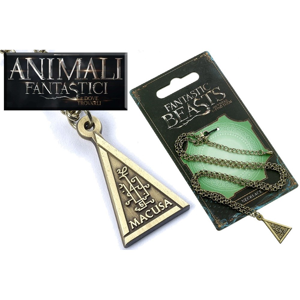 ANIMALI FANTASTICI - FANTASTIC BEASTS MACUSA NECKLACE COLLANA CON CIONDOLO CARAT