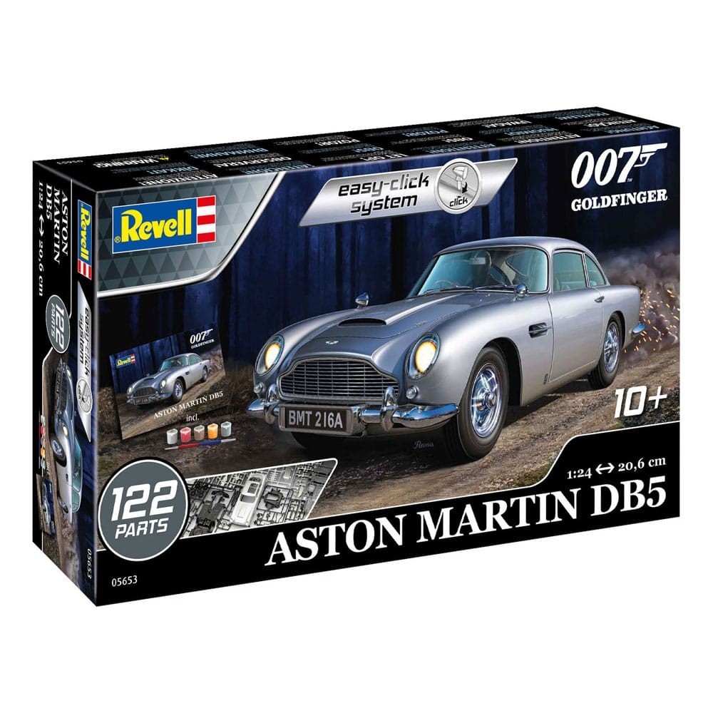 JAMES BOND 007 GOLDFINGER ASTON MARTIN DB5 1/24 MODEL KIT FIGURE REVELL