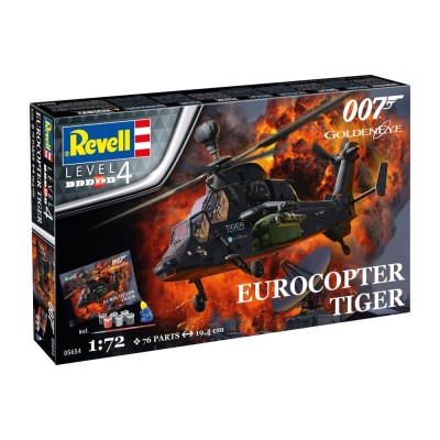 JAMES BOND 007 GOLDEN EYE EUROCOPTER TIGER 1/72 MODEL KIT FIGURE REVELL