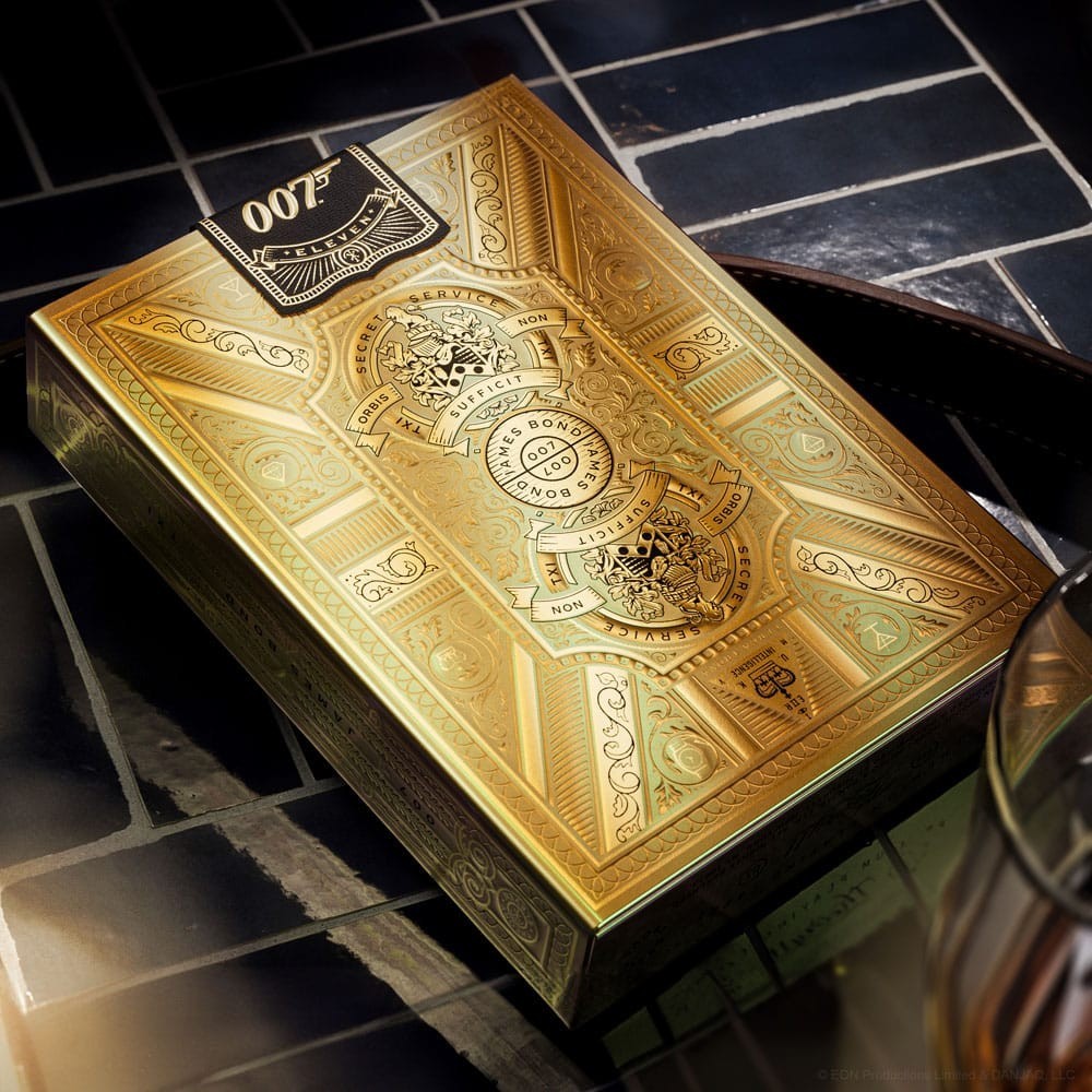 THEORY11 JAMES BOND 007 POKER PLAYING CARDS BOX GOLD EDITION SET 3 DECKS