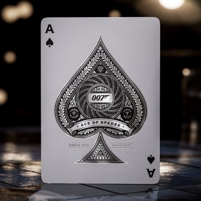 THEORY11 JAMES BOND 007 POKER PLAYING CARDS SILVER EDITION DECK