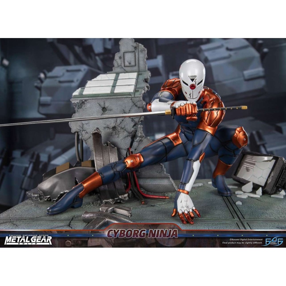 FIRST4FIGURES METAL GEAR SOLID CYBORG NINJA GRAY FOX RESIN STATUE FIGURE