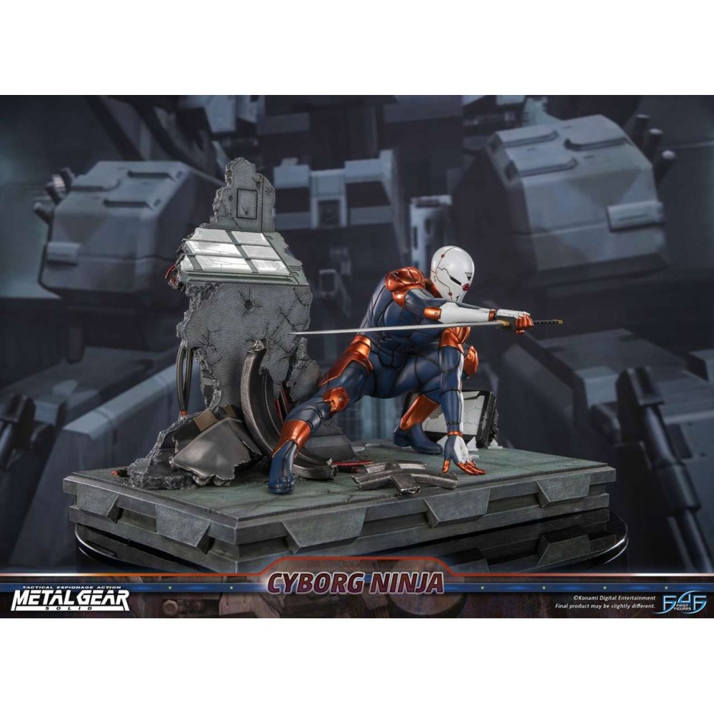 METAL GEAR SOLID CYBORG NINJA GRAY FOX STATUA FIGURE FIRST4FIGURES