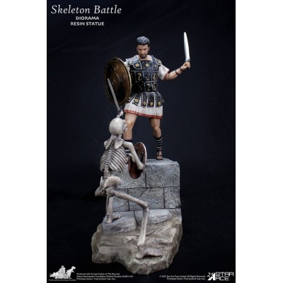RAY HARRYHAUSEN SKELETON BATTLE SCENE 30CM DIORAMA STATUA IN RESINA FIGURE STAR ACE