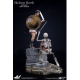 STAR ACE RAY HARRYHAUSEN SKELETON BATTLE SCENE 30CM DIORAMA STATUA IN RESINA FIGURE