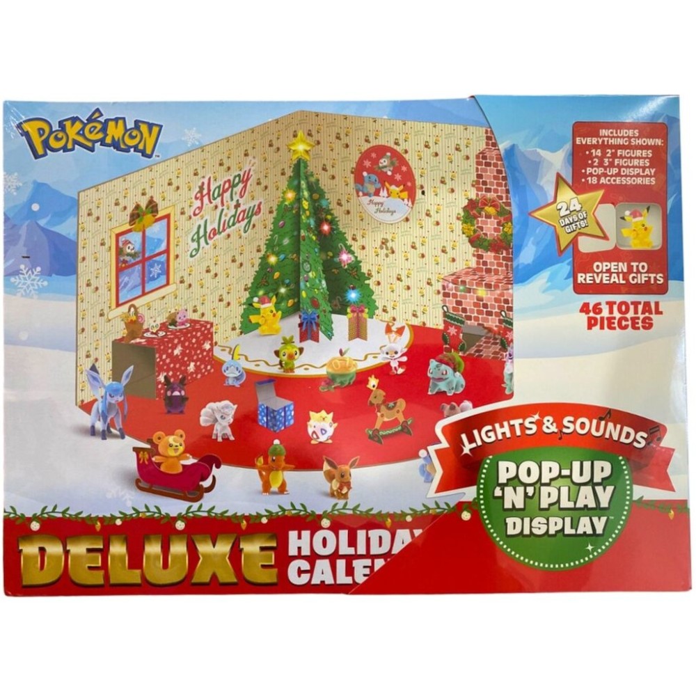 JAZWARES POKEMON DELUXE HOLIDAY CALENDAR 24 DAYS COUNTDOWN