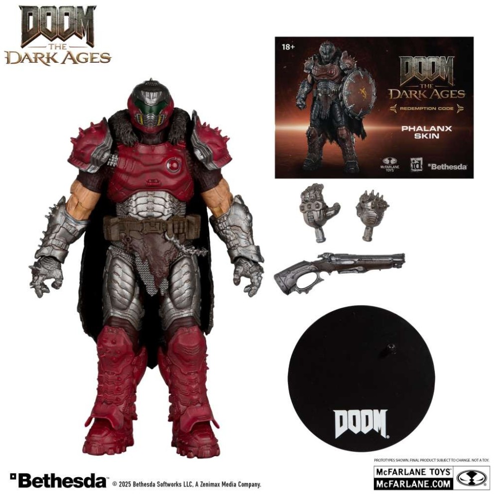 MC FARLANE DOOM DARK AGES DOOM SLAYER PHALANX VERSION PVC ACTION FIGURE