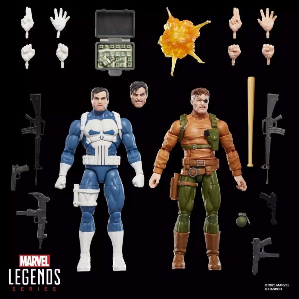 MARVEL LEGENDS GAMERVERSE PUNISHER & NICK FURY 2-PACK ACTION FIGURES HASBRO