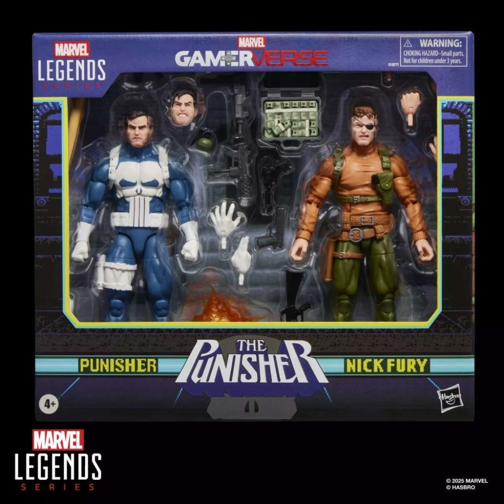 MARVEL LEGENDS GAMERVERSE PUNISHER & NICK FURY 2-PACK ACTION FIGURES HASBRO