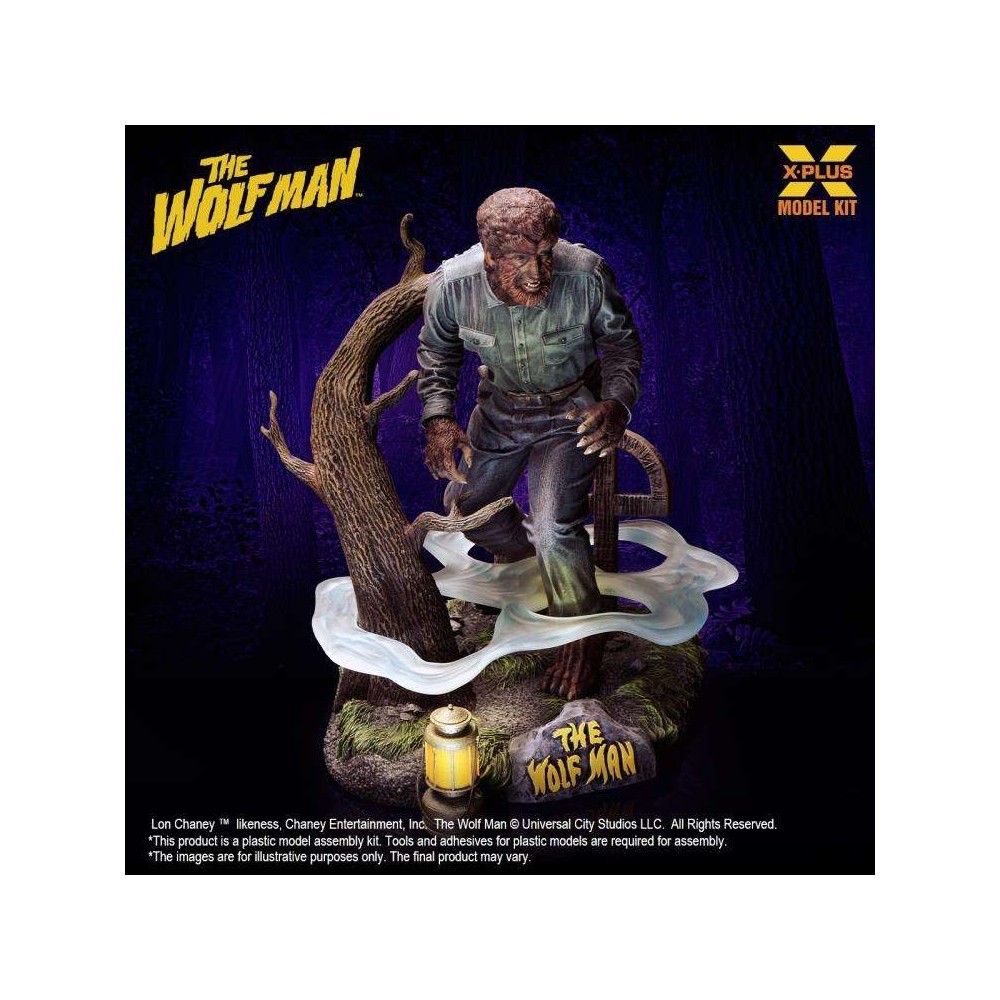 X-PLUS LON CHANEY JR AS THE WOLFMAN MODEL KIT PVC FIGURE