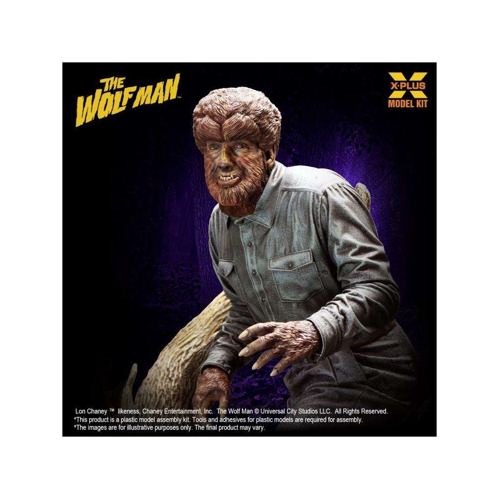 X-PLUS LON CHANEY JR AS THE WOLFMAN MODEL KIT PVC FIGURE