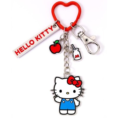 CARAT HELLO KITTY AND FRIENDS HELLO KITTY WITH CHARMS METAL KEYRING