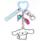 CARAT HELLO KITTY AND FRIENDS CINNAMOROLL WITH CHARMS METAL KEYRING