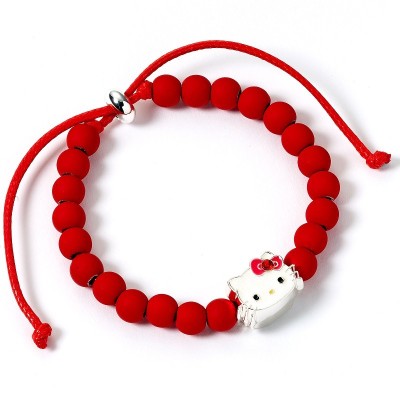 HELLO KITTY RED BEAD BRACCIALETTO CARAT
