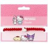 HELLO KITTY RED BEAD BRACCIALETTO CARAT
