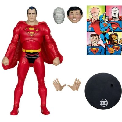 MC FARLANE DC MULTIVERSE STRANGE LIVES OF SUPERMAN RED COSTUME PVC ACTION FIGURE
