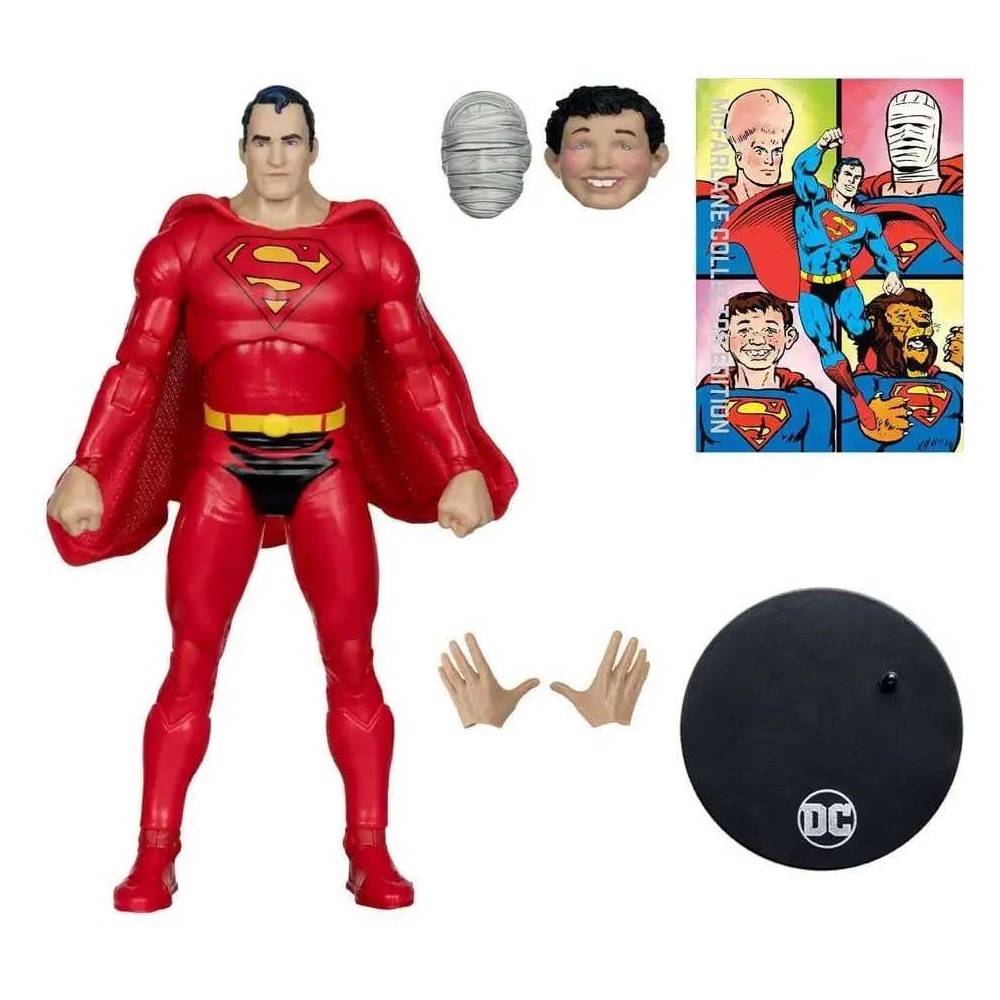 DC MULTIVERSE STRANGE LIVES OF SUPERMAN RED VERSION ACTION FIGURE MC FARLANE
