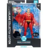 MC FARLANE DC MULTIVERSE STRANGE LIVES OF SUPERMAN RED COSTUME PVC ACTION FIGURE