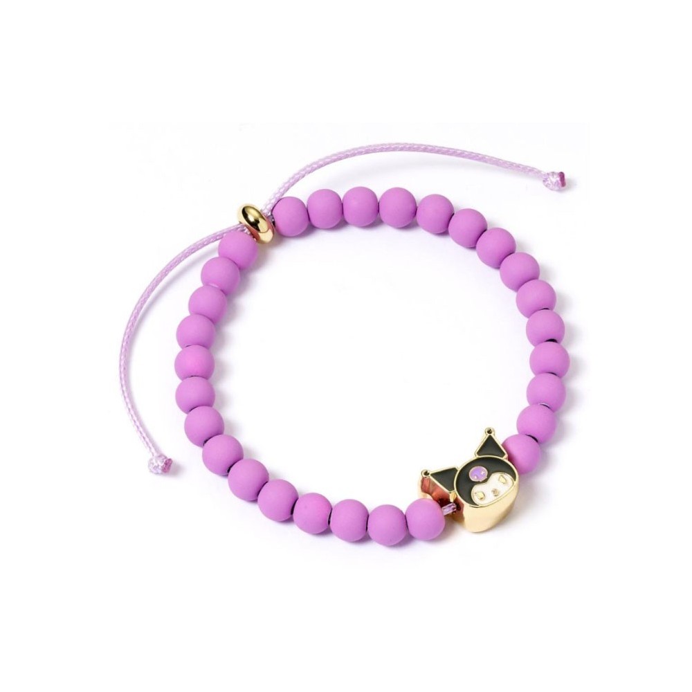 CARAT KUROMI PURPLE BEAD BRACELET