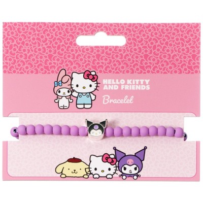 CARAT KUROMI PURPLE BEAD BRACELET