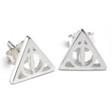 HARRY POTTER DONI DELLA MORTE ORECCHINI IN ARGENTO CARAT