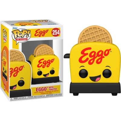 FUNKO POP! AD ICONS KELLOGG'S EGGO WITH TOASTER BOBBLE HEAD FIGURE FUNKO