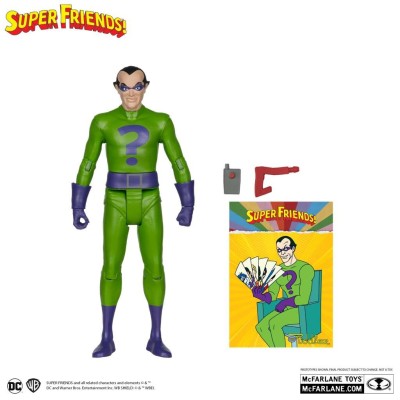 MC FARLANE DC RETRO SUPER FRIENDS RIDDLER PVC ACTION FIGURE