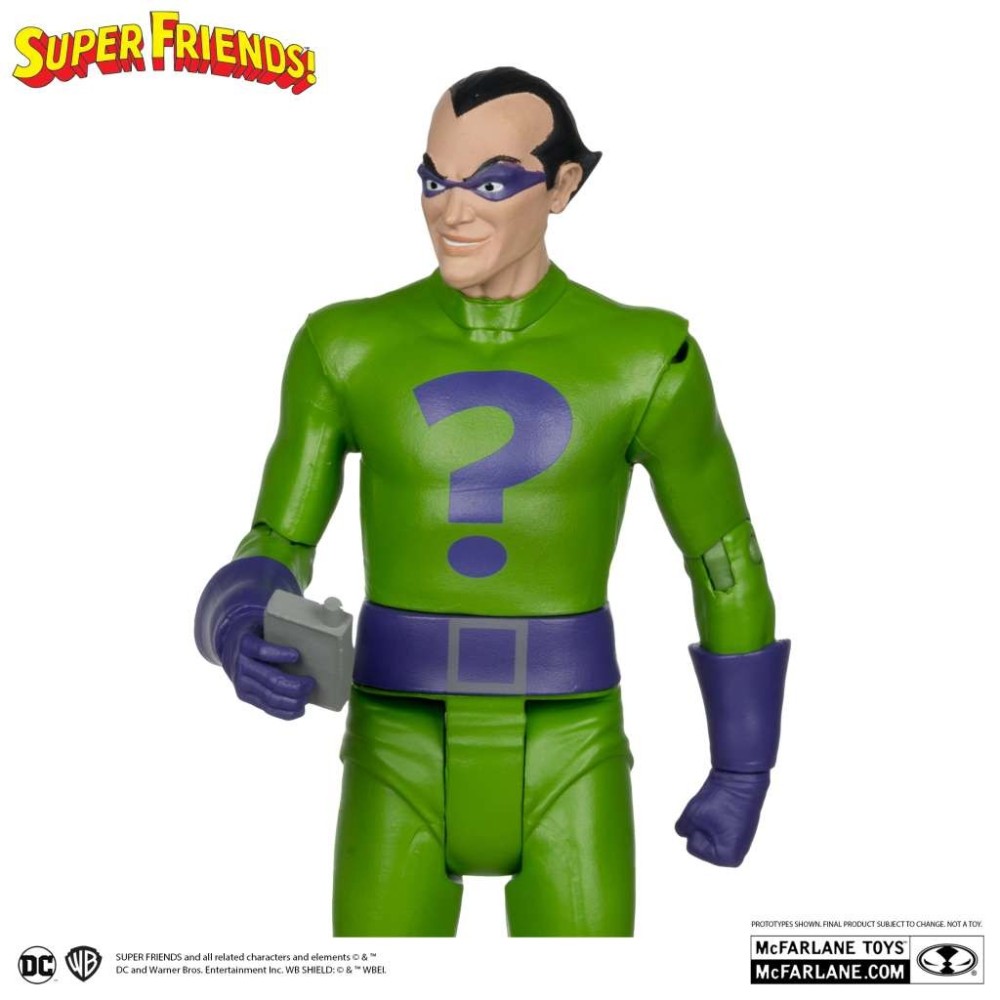 MC FARLANE DC RETRO SUPER FRIENDS RIDDLER PVC ACTION FIGURE