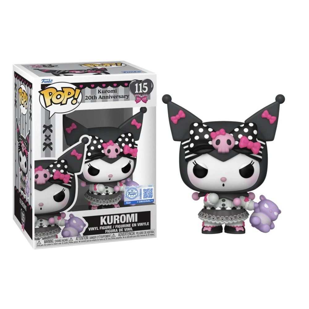 FUNKO POP! KUROMI 20th ANNIVERSARY 115 BOBBLE HEAD KNOCKER FIGURE FUNKO