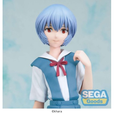 SEGA GOODS REBUILD OF EVANGELION REI AYANAMI UNIFORM HIGH PREMIUM PVC STATUE FIGURE