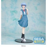 SEGA GOODS REBUILD OF EVANGELION REI AYANAMI UNIFORM HIGH PREMIUM PVC STATUE FIGURE